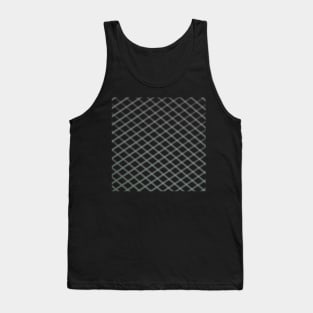 Dark Green Lattice Tank Top